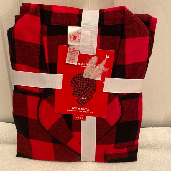 Brand New Wondershop Red Buffalo Checkered 2 Piece Sleep Set…size M - Picture 1 of 4